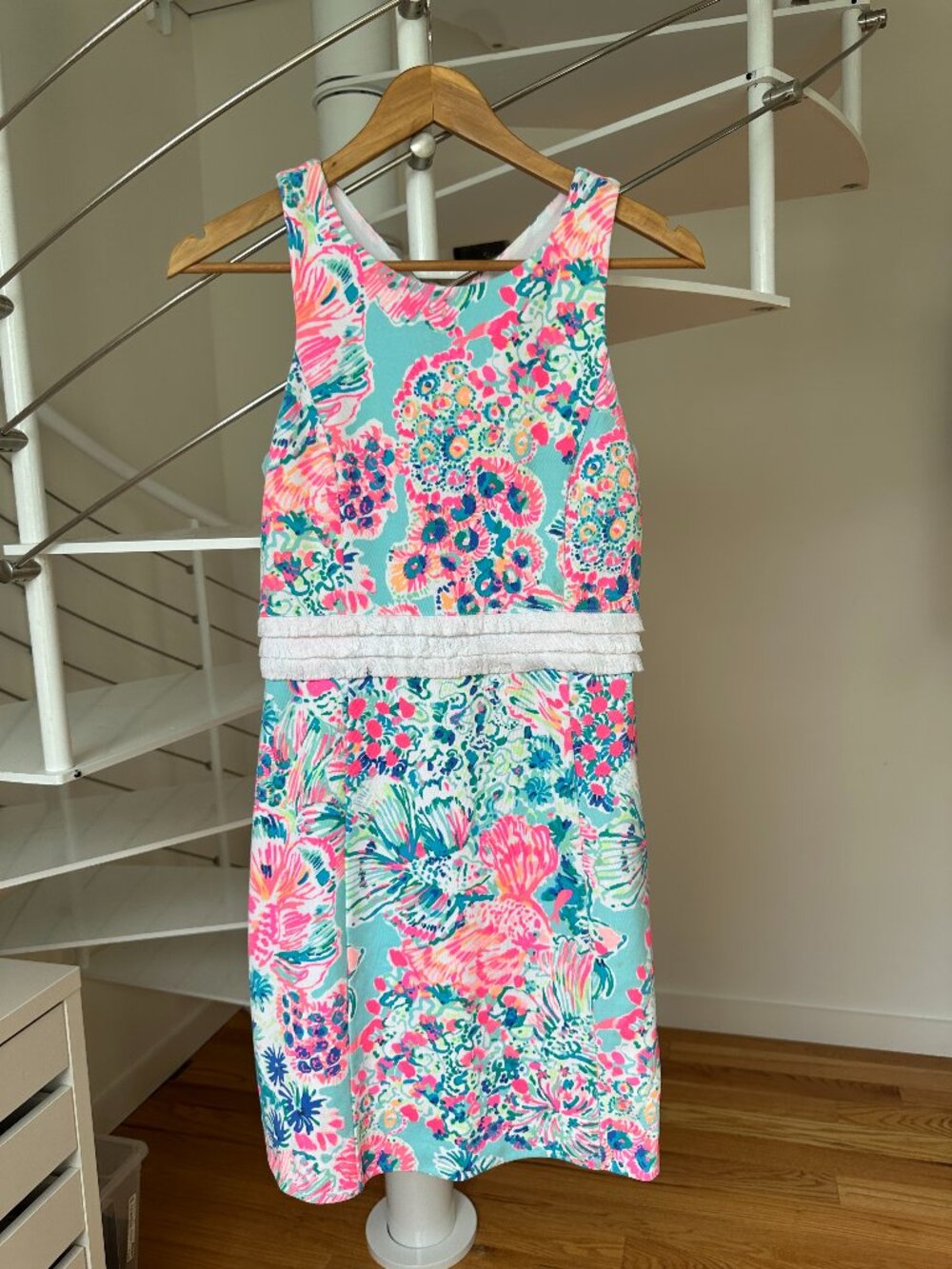 Lilly Pulitzer - Floral Fringe Waist Dress - Size XS